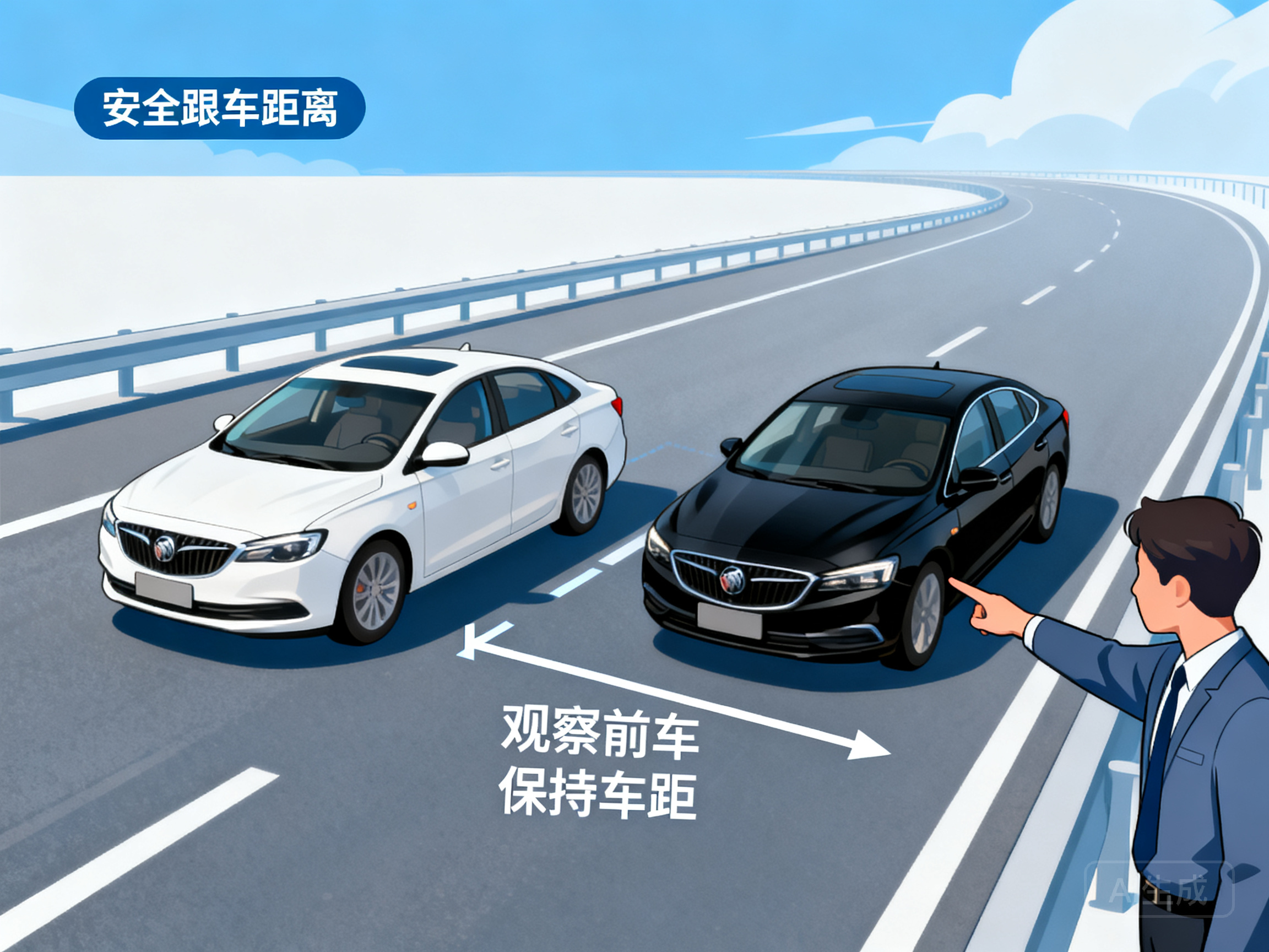 新手高速开车怎么保持安全跟车距离？老司机教你实用技巧