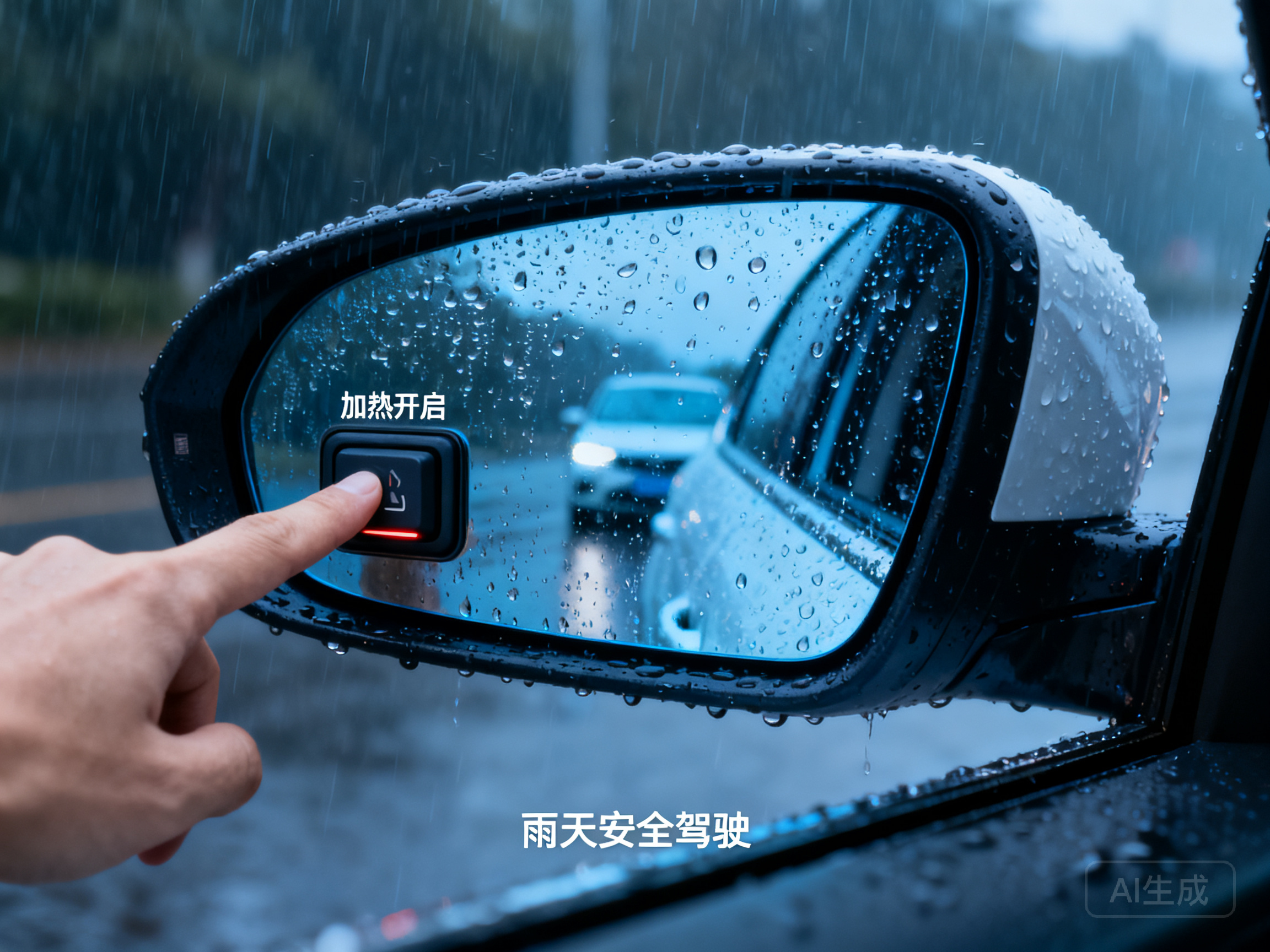 雨天开车后视镜看不清？学会这个加热技巧行车更安全