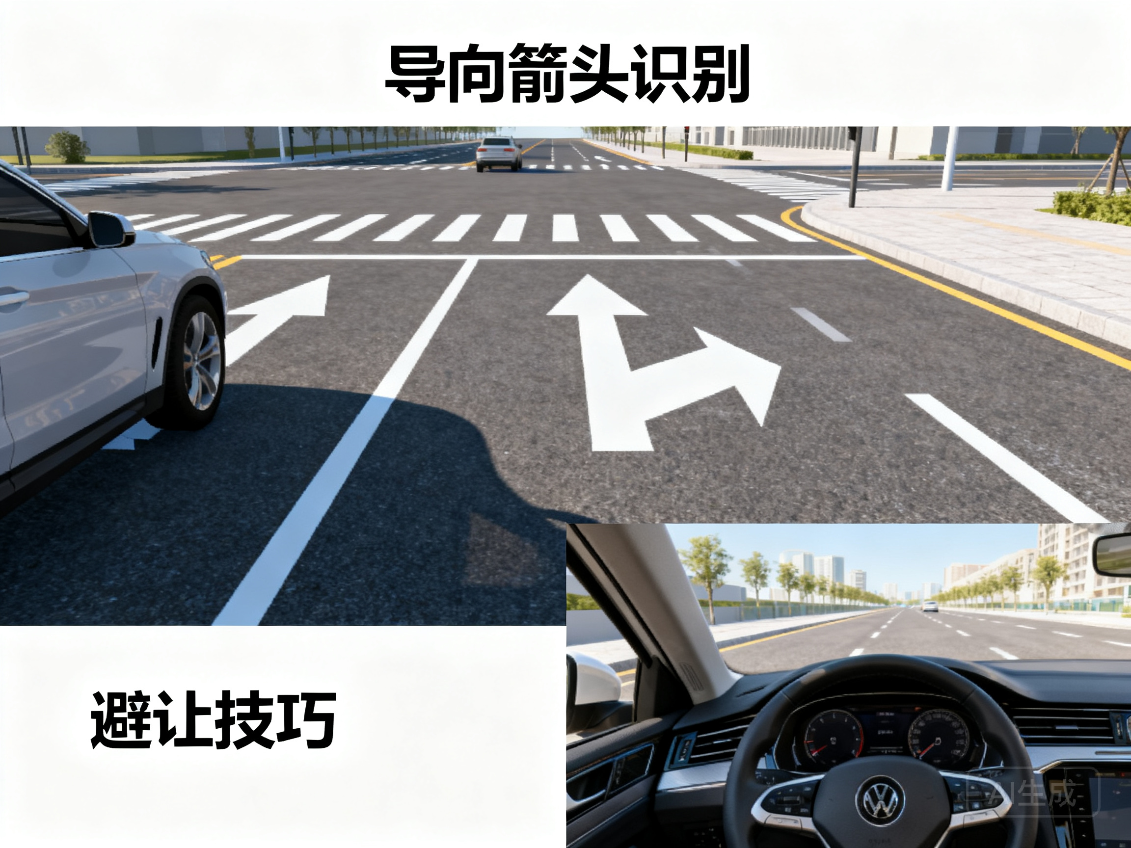 新手必看：路面导向箭头的正确识别与驾驶避让技巧